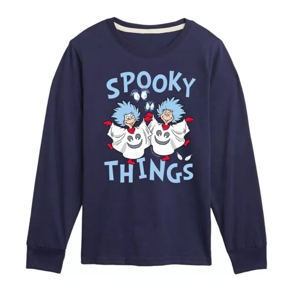 Футболка с длинным рукавом и принтом «Кот в шляпе» от Доктора Сьюза и «Жуткие вещи» для мальчиков 8-20 лет Licensed Character, синий
Футболка с длинным рукавом и принтом «Кот в шляпе» от Доктора Сьюза и «Жуткие вещи» для мальчиков 8-20 лет Licensed Character, синий