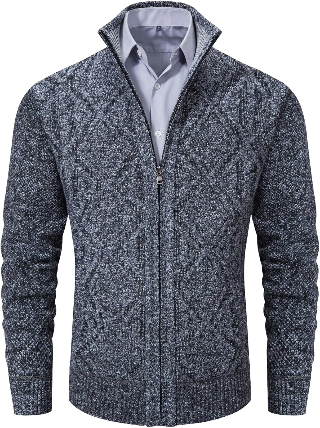 Мужской кардиган VtuAOL с воротником стойкой и карманами
Мужской кардиган VtuAOL с воротником стойкой и карманами