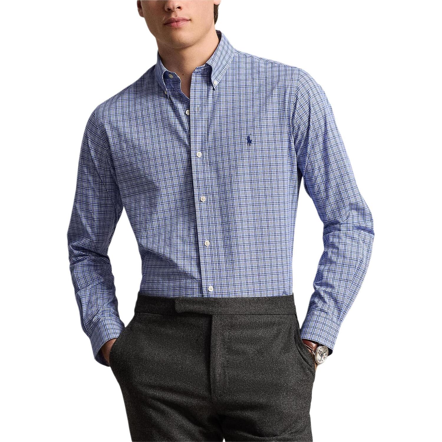 Polo Ralph Lauren Рубашка SS25 мужская синяя
Polo Ralph Lauren Рубашка SS25 мужская синяя