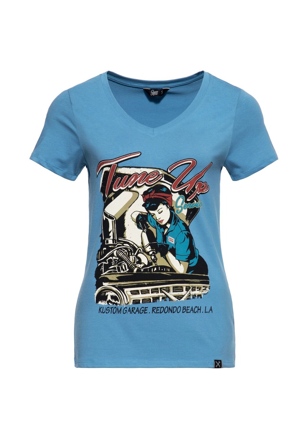 Рубашка с принтом и модным V-образным вырезом Tune Up Queen Kerosin, синий
Рубашка с принтом и модным V-образным вырезом Tune Up Queen Kerosin, синий