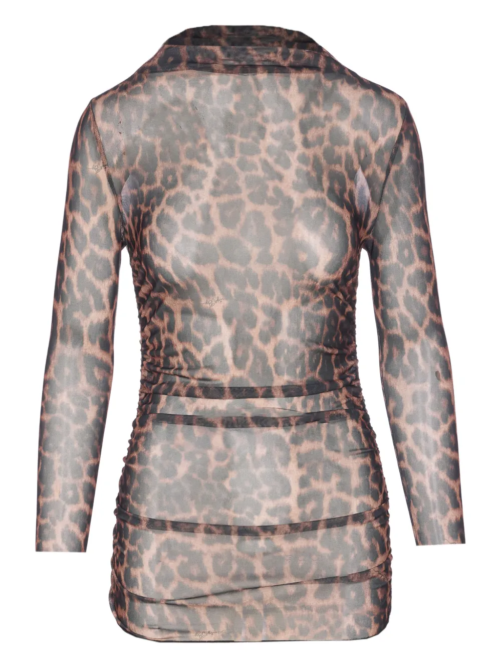 Топ с высоким воротом и анималистичным принтом Aniye By, коричневый
Топ с высоким воротом и анималистичным принтом Aniye By, коричневый