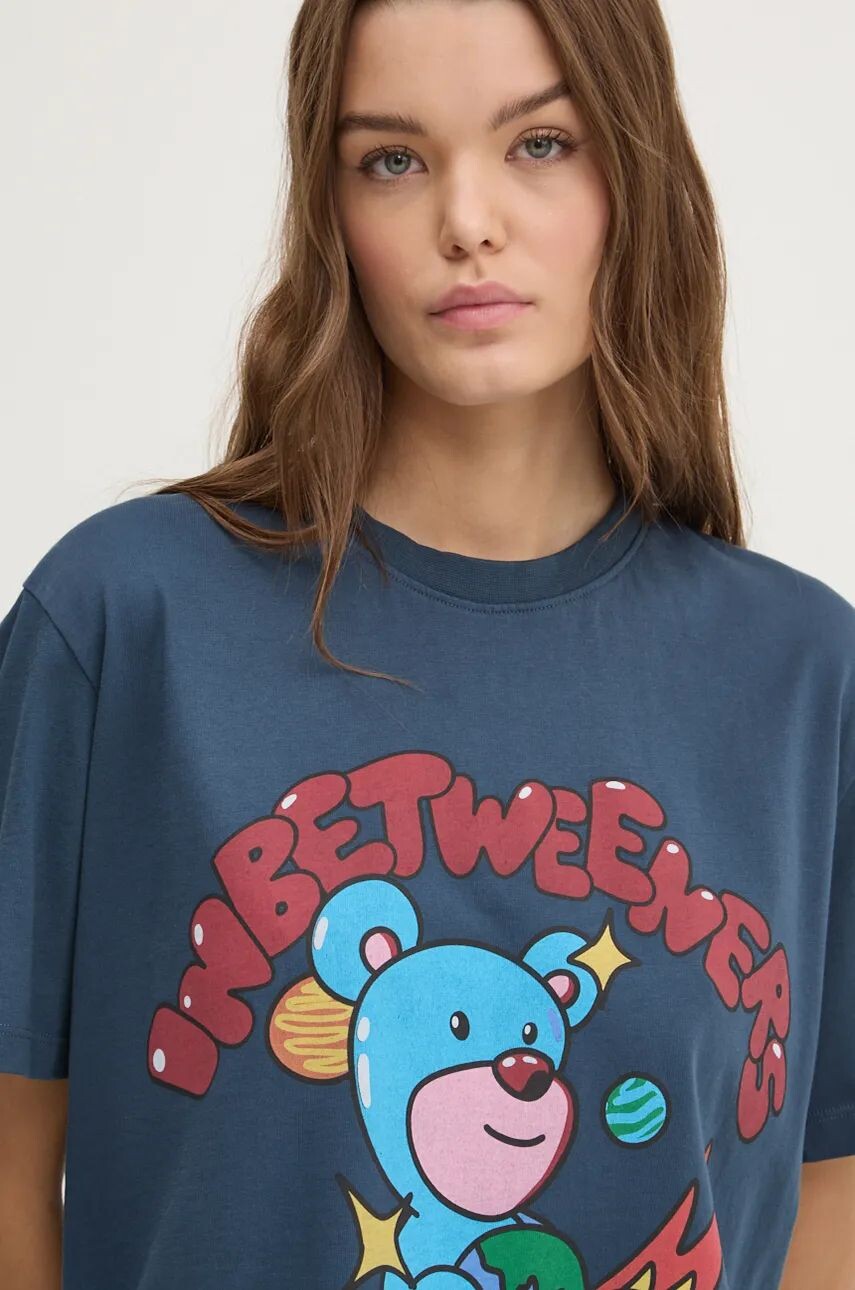 Футболка Inbetweeners из хлопка, темно-синий 
Футболка Inbetweeners из хлопка, темно-синий