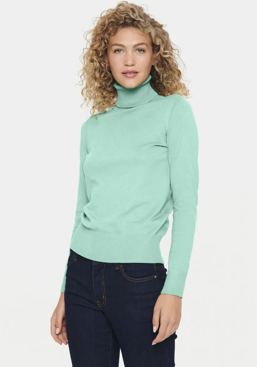 Свитер с высоким воротником Saint Tropez "J2046, MilaSZ Rollneck Pullover", цвет Limpet Shell 
Свитер с высоким воротником Saint Tropez "J2046, MilaSZ Rollneck Pullover", цвет Limpet Shell