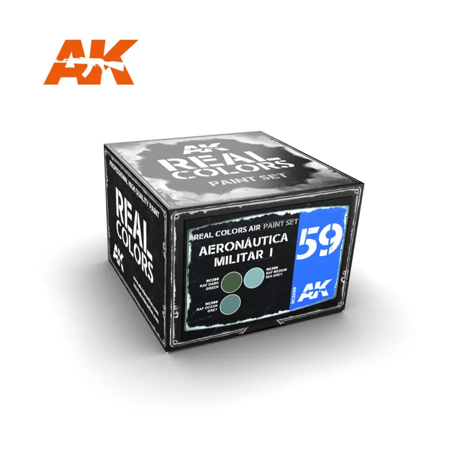 Аэронавтика Милитар I, Paint - Real Color Sets (AK-Interactive)
Аэронавтика Милитар I, Paint - Real Color Sets (AK-Interactive)