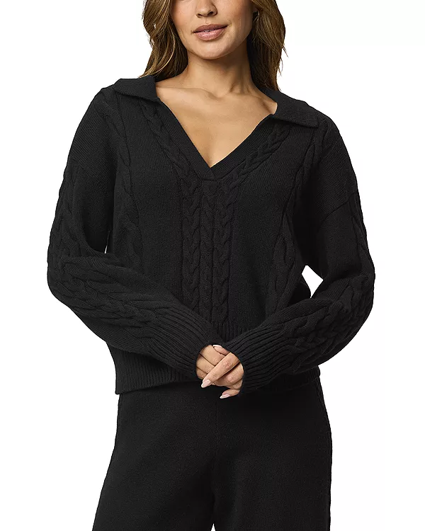 Свитер поло в стиле "Джетсет" Splendid, черный
Свитер поло в стиле "Джетсет" Splendid, черный