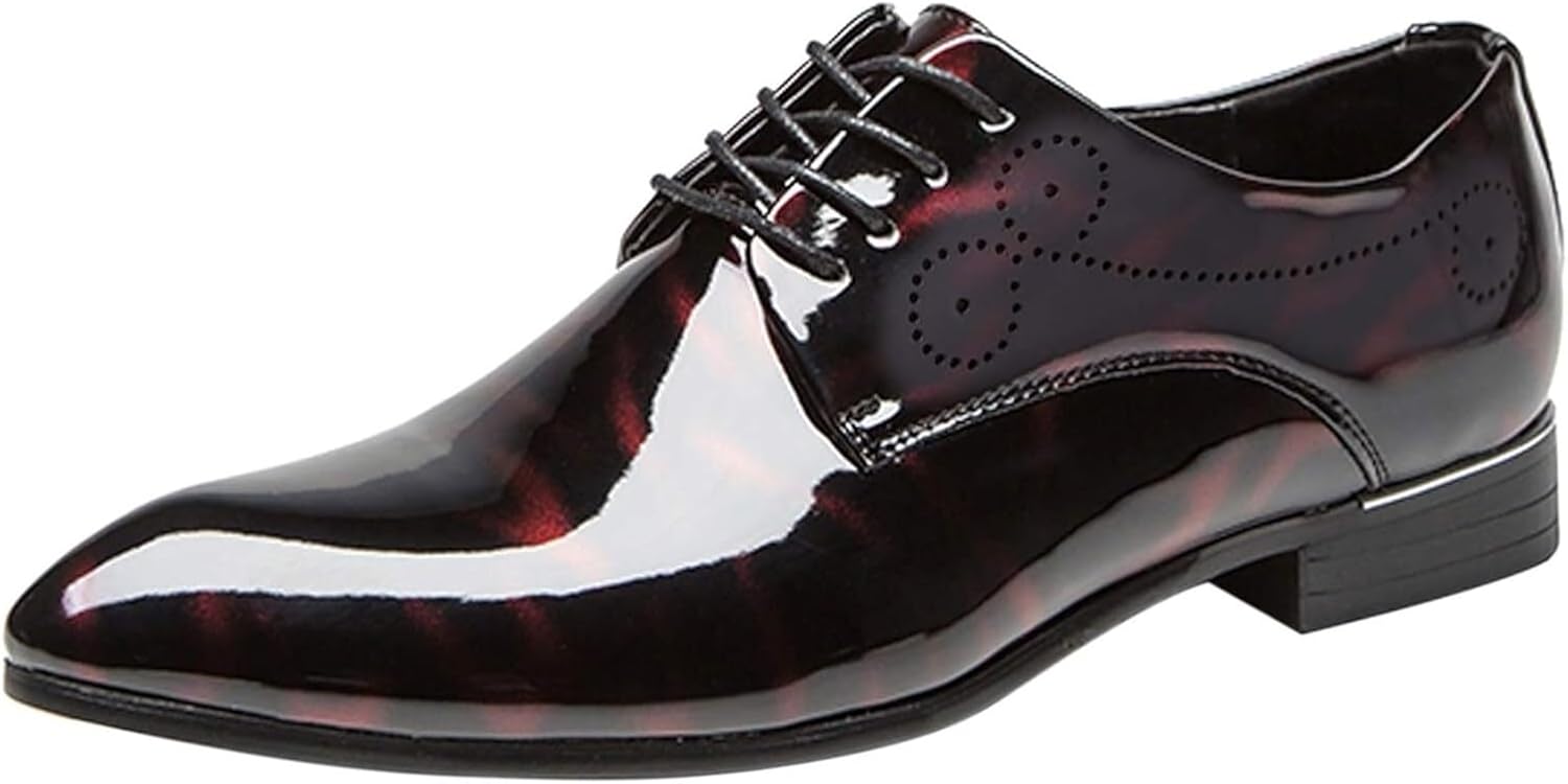 Мужские оксфорды из лаковой кожи с заостренным носком, шнуровкой, подошвой с противоскользящей накладкой, на толстом каблуке, стильные формальные туфли, повседневная обувь для выпускного, работы, бизнеса и свиданий Generic, красный
Мужские оксфорды из лаковой кожи с заостренным носком, шнуровкой, подошвой с противоскользящей накладкой, на толстом каблуке, стильные формальные туфли, повседневная обувь для выпускного, работы, бизнеса и свиданий Generic, красный