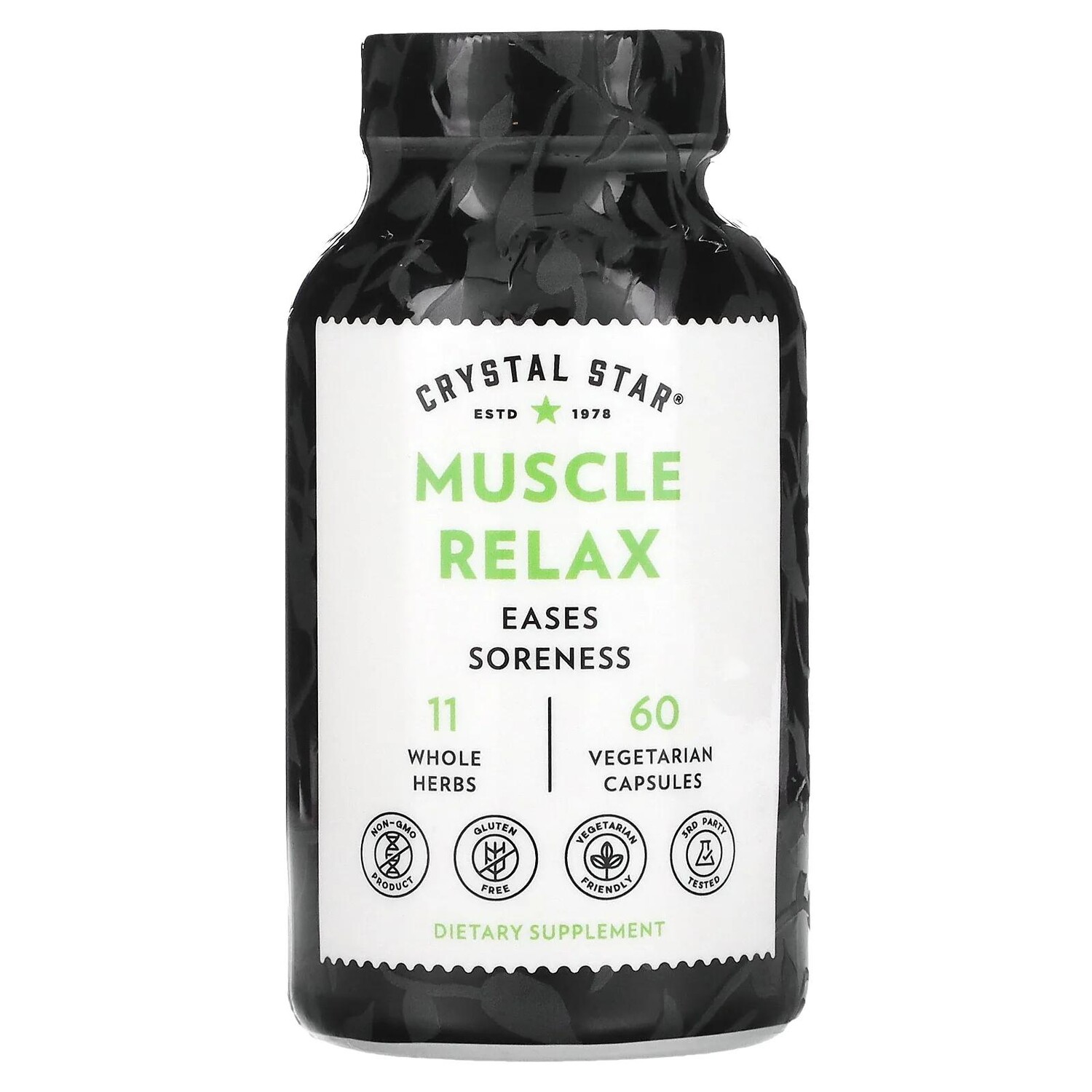 Crystal Star Muscle Relaxer (расслабление мышц) 60 вегетарианских капсул 
Crystal Star Muscle Relaxer (расслабление мышц) 60 вегетарианских капсул