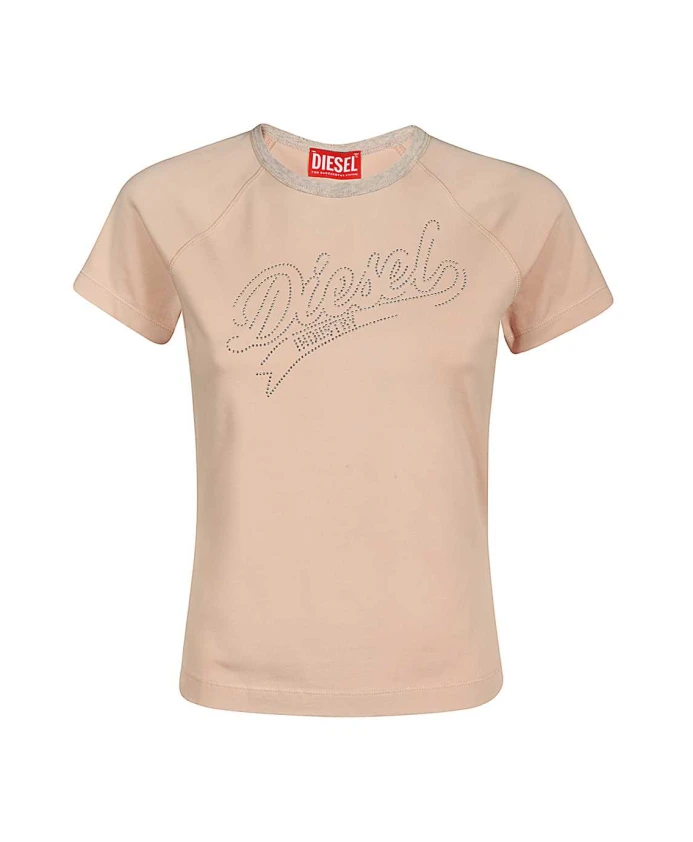 Хлопковая футболка с логотипом Diesel, розовый
Хлопковая футболка с логотипом Diesel, розовый