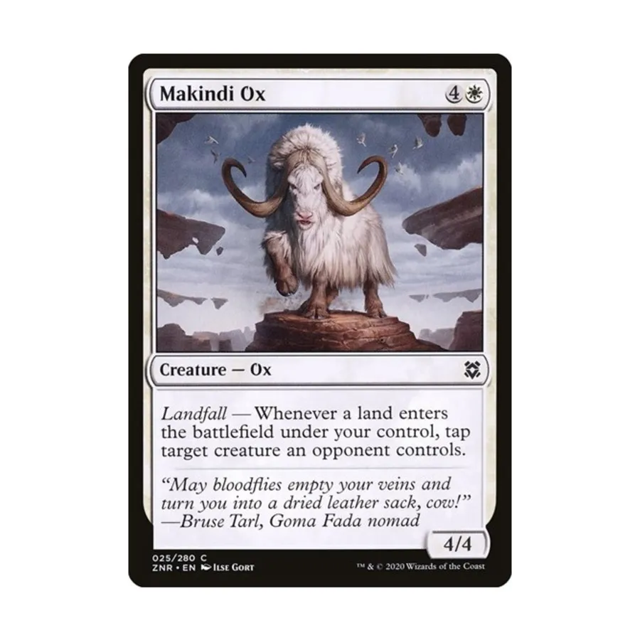 CCG Макинди Окс (К), MTG - Zendikar Rising
CCG Макинди Окс (К), MTG - Zendikar Rising