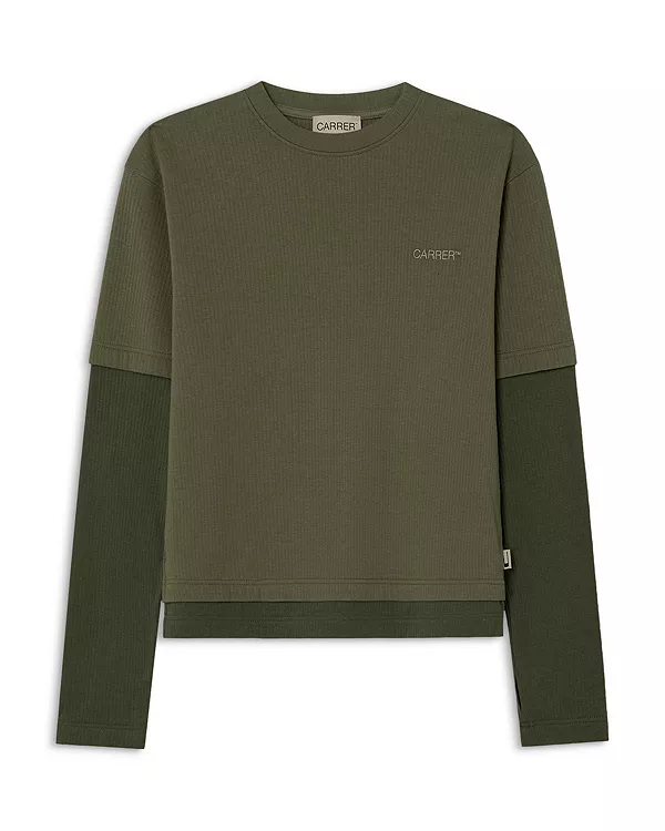 Футболка с длинными рукавами Roque с многослойным дизайном Carrer, зеленый
Футболка с длинными рукавами Roque с многослойным дизайном Carrer, зеленый