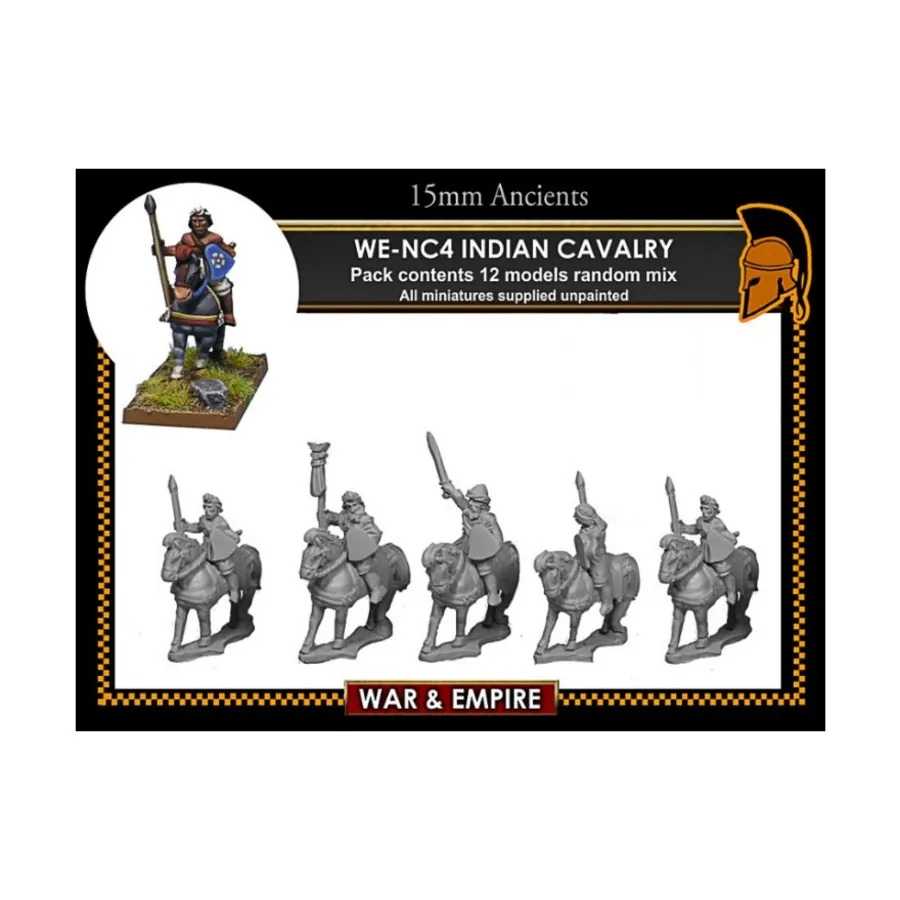 Средняя/Тяжелая кавалерия, War & Empire - Ancient Miniatures - Indian (15mm)
Средняя/Тяжелая кавалерия, War & Empire - Ancient Miniatures - Indian (15mm)