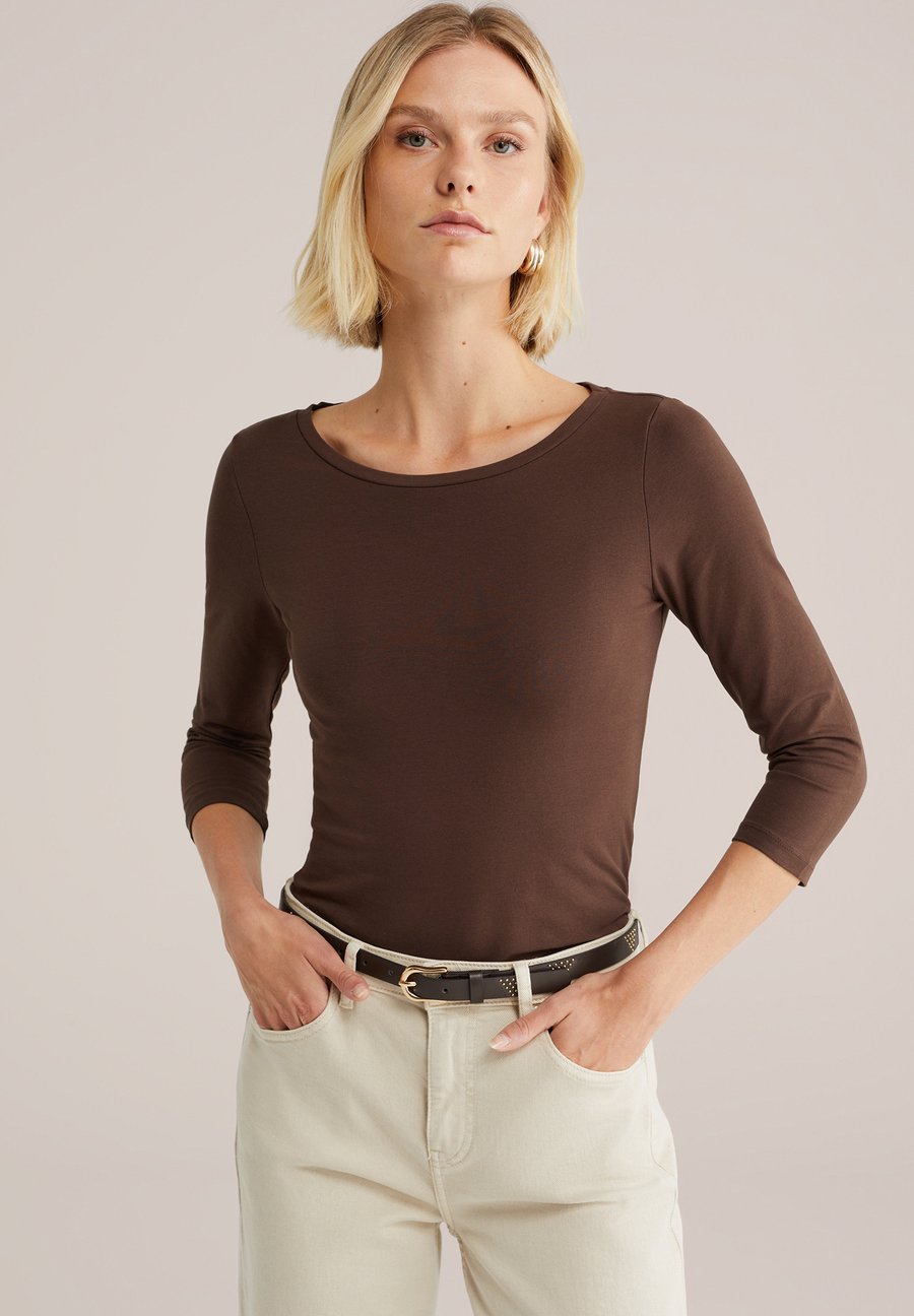 Топ WE Fashion MET DRIEKWART MOUWEN, Brown
Топ WE Fashion MET DRIEKWART MOUWEN, Brown