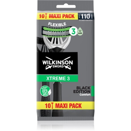 Одноразовая бритва Xtreme 3 Black Edition — упаковка из 10 штук Wilkinson Sword
Одноразовая бритва Xtreme 3 Black Edition — упаковка из 10 штук Wilkinson Sword