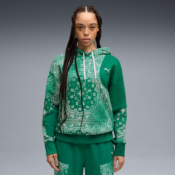 Женская баскетбольная толстовка с капюшоном Shooting Stars Puma, зеленый
Женская баскетбольная толстовка с капюшоном Shooting Stars Puma, зеленый