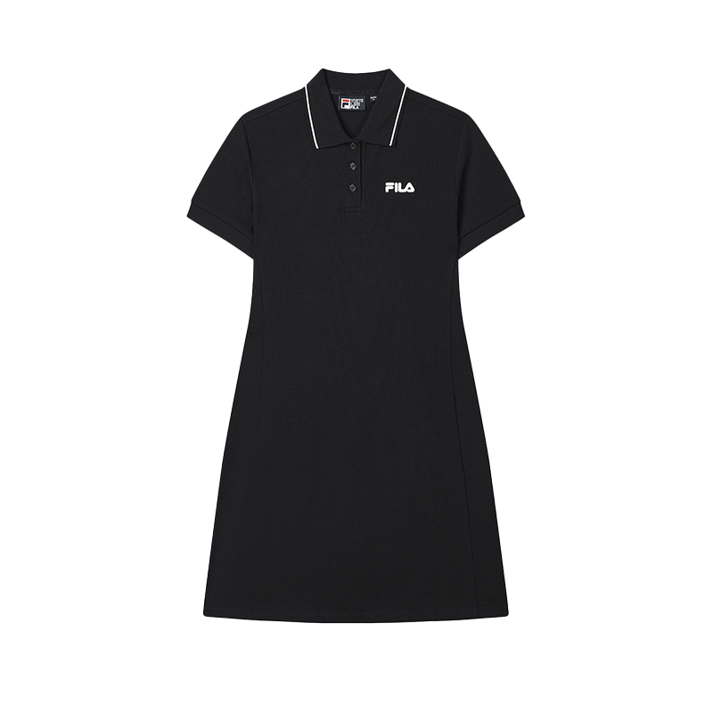 FILA Оригинальное короткое платье с коротким рукавом для женщин Jet Black BK
FILA Оригинальное короткое платье с коротким рукавом для женщин Jet Black BK