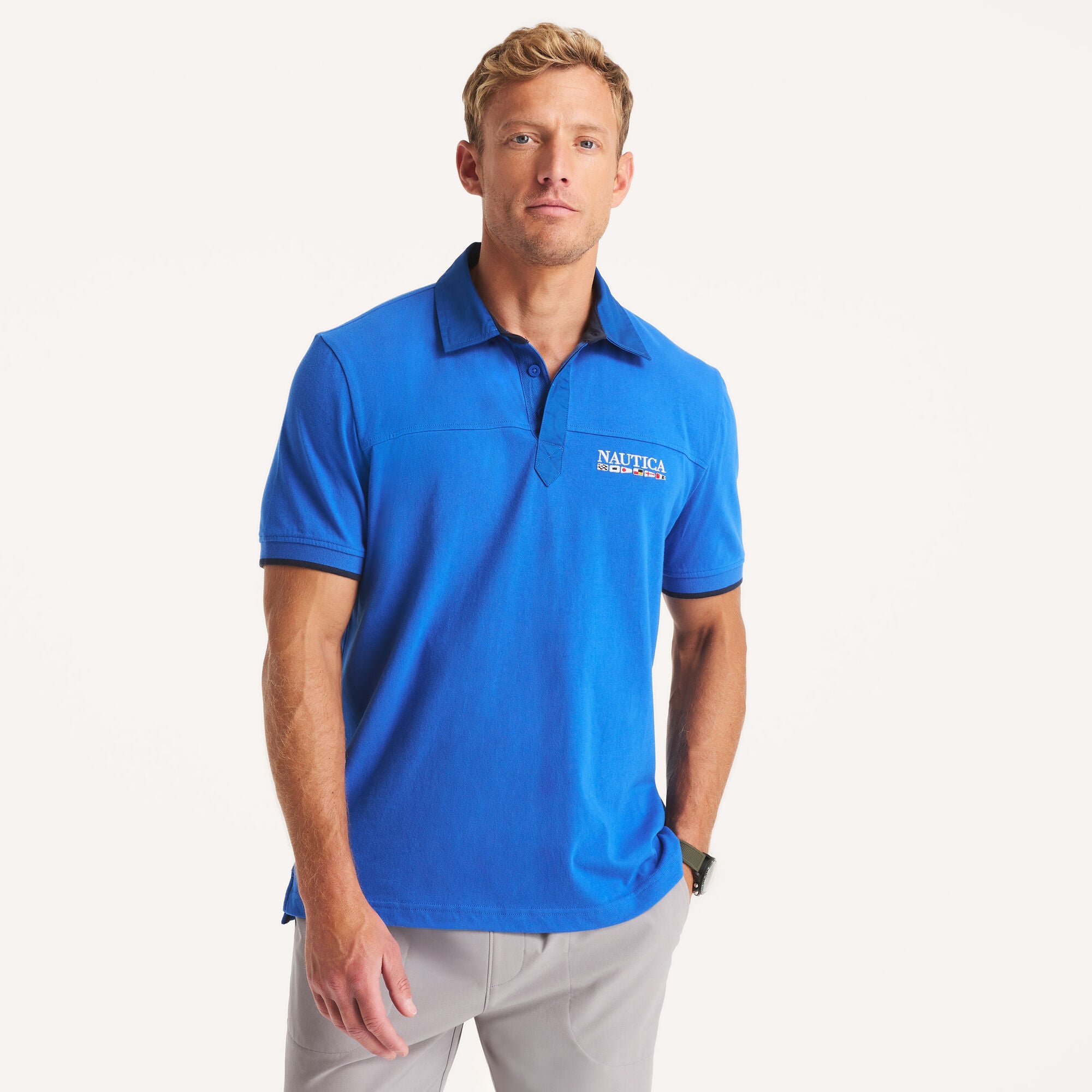 Мужская классическая рубашка-поло Nautica, цвет olympic blue
Мужская классическая рубашка-поло Nautica, цвет olympic blue