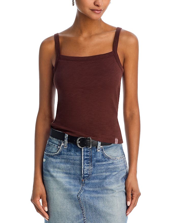 Свободная майка с квадратным вырезом Slub rag & bone, коричневый
Свободная майка с квадратным вырезом Slub rag & bone, коричневый