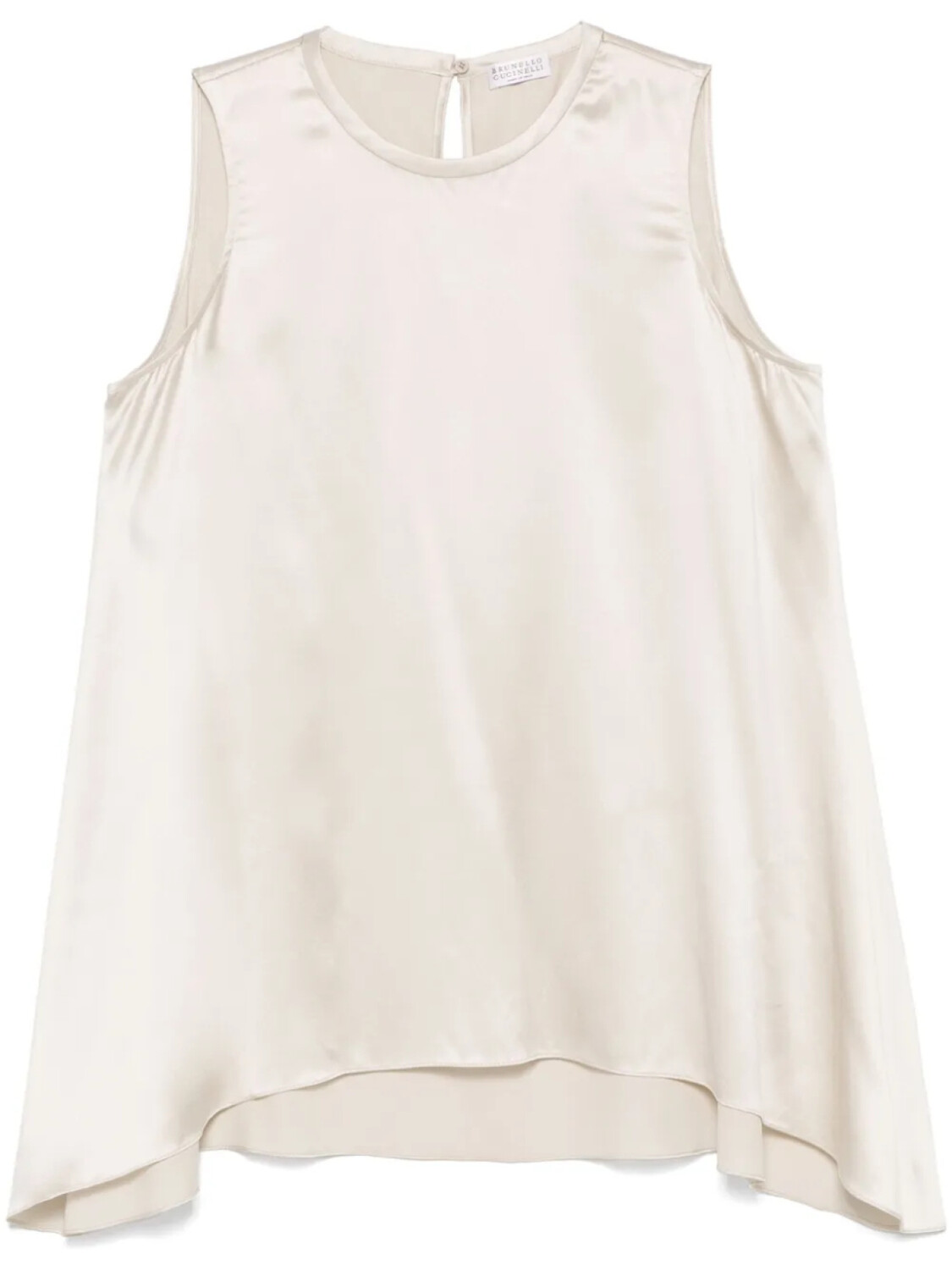 Brunello Cucinelli атласный топ без рукавов, нейтральный
Brunello Cucinelli атласный топ без рукавов, нейтральный