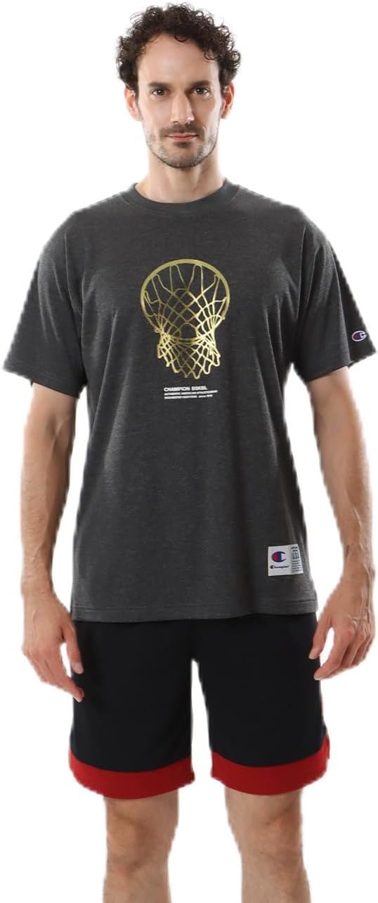 Мужская футболка Champion с коротким рукавом и круглым вырезом, антибактериальная и дезодорирующая, DRYSAVER, с графическим принтом, баскетбольная футболка, C3-ZB353, вересково-черный
Мужская футболка Champion с коротким рукавом и круглым вырезом, антибактериальная и дезодорирующая, DRYSAVER, с графическим принтом, баскетбольная футболка, C3-ZB353, вересково-черный