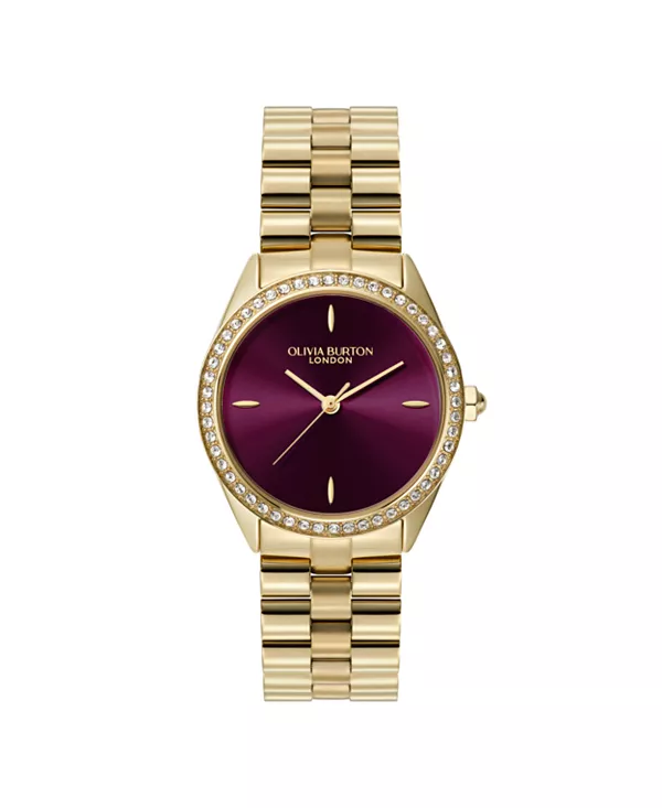 Женские часы с браслетом из нержавеющей стали золотистого оттенка, украшенные драгоценными камнями, 34 мм Olivia Burton, gold, Позолоченный, Женские часы с браслетом из нержавеющей стали золотистого оттенка, украшенные драгоценными камнями, 34 мм Olivia B
Женские часы с браслетом из нержавеющей стали золотистого оттенка, украшенные драгоценными камнями, 34 мм Olivia Burton, gold, Позолоченный, Женские часы с браслетом из нержавеющей стали золотистого оттенка, украшенные драгоценными камнями, 34 мм Olivia B