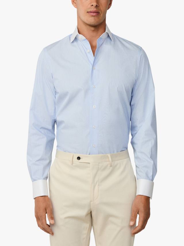 Хлопковая классическая рубашка с длинными рукавами Hackett London, Sky Blue
Хлопковая классическая рубашка с длинными рукавами Hackett London, Sky Blue