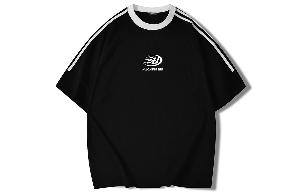 Футболка унисекс HCHUICHENG, бежево-серая с половинной полоской
Футболка унисекс HCHUICHENG, бежево-серая с половинной полоской