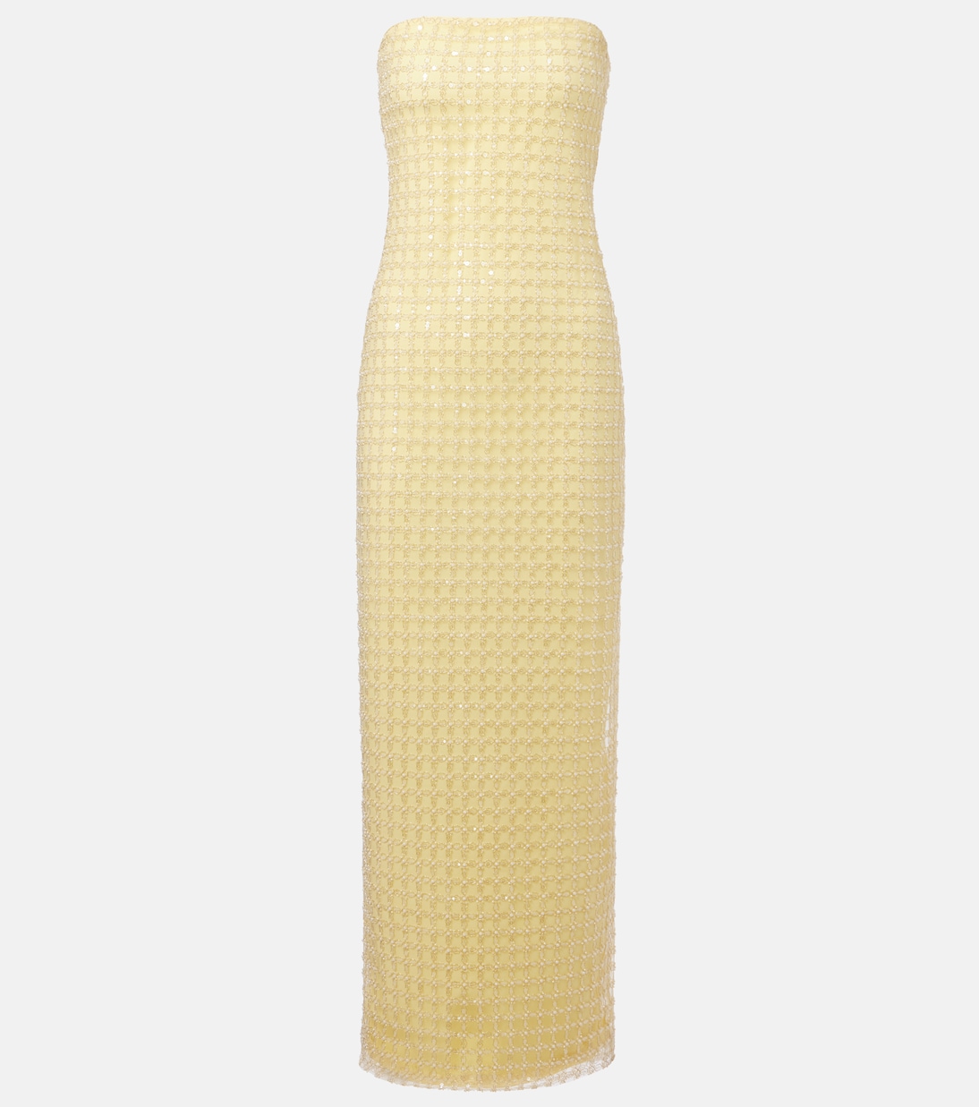 Расшитое платье без бретелей Rotate, Pastel Yellow
Расшитое платье без бретелей Rotate, Pastel Yellow