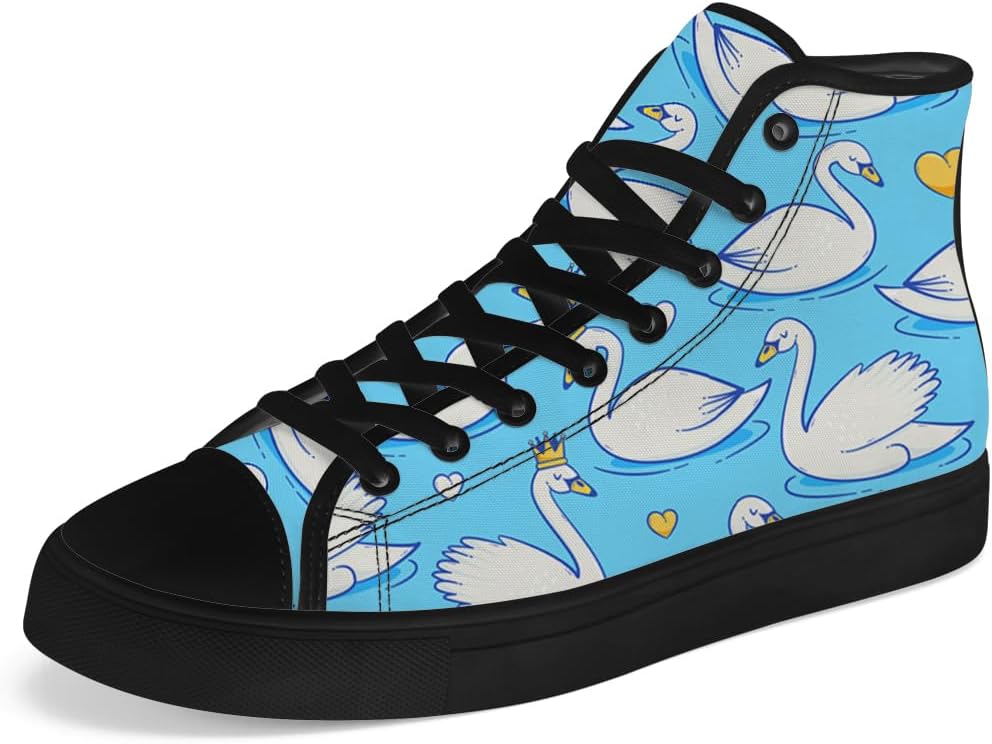 Кеды Chebing с принтом лебедя для мужчин и женщин, высокие, на шнуровке, повседневные, 611 Blue
Кеды Chebing с принтом лебедя для мужчин и женщин, высокие, на шнуровке, повседневные, 611 Blue