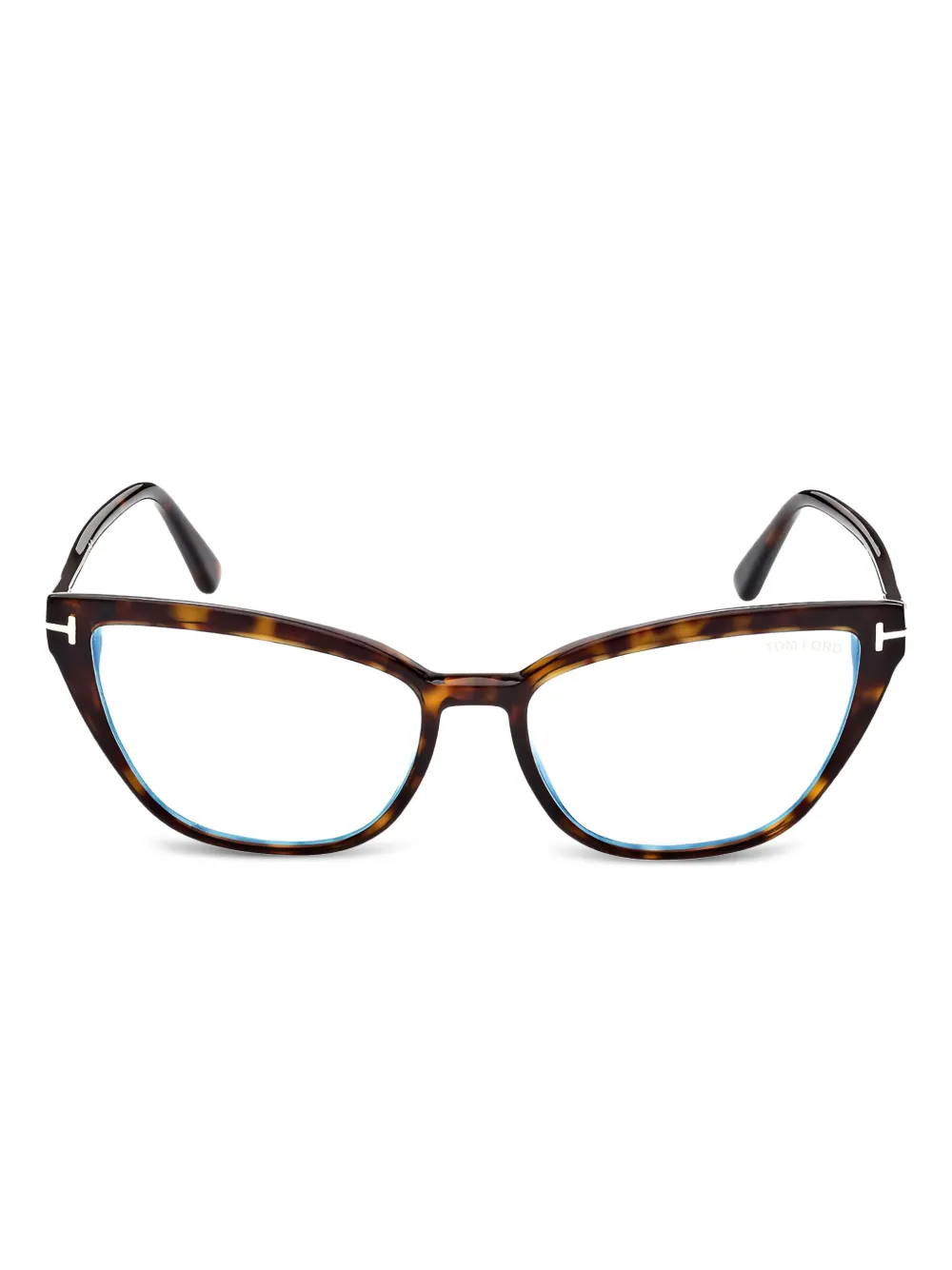 Очки в оправе 'кошачий глаз' TOM FORD Eyewear, коричневый 
Очки в оправе 'кошачий глаз' TOM FORD Eyewear, коричневый