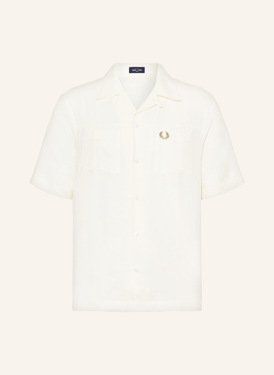 Комфортная курортная рубашка из льна Fred Perry, экрю
Комфортная курортная рубашка из льна Fred Perry, экрю