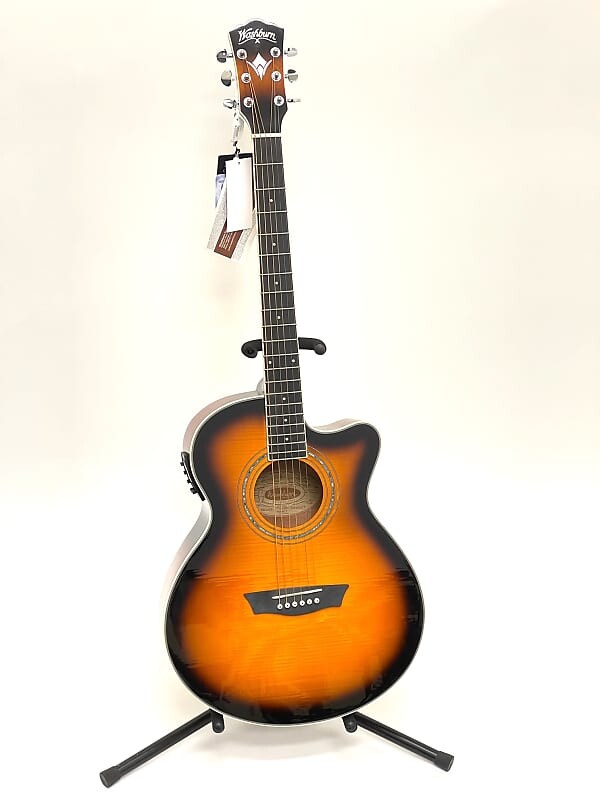 Акустическая гитара Washburn EA15ATB-A Festival Series Mini Jumbo Acoustic-Electric Guitar - Tobacco Sunburst 
Акустическая гитара Washburn EA15ATB-A Festival Series Mini Jumbo Acoustic-Electric Guitar - Tobacco Sunburst