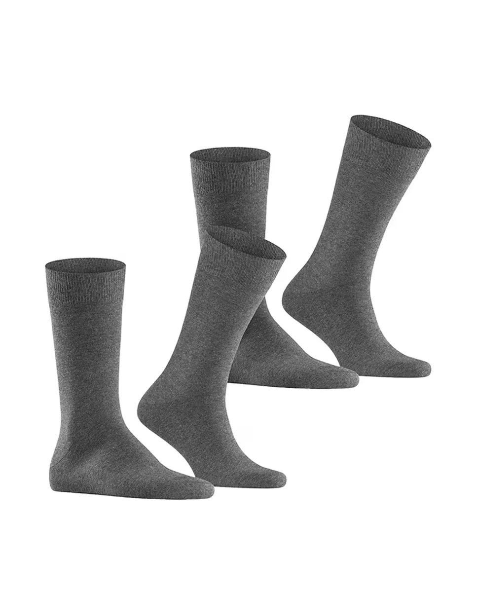 Двойная упаковка мужских однотонных хлопковых носков Burlington, темно-серый
Двойная упаковка мужских однотонных хлопковых носков Burlington, темно-серый