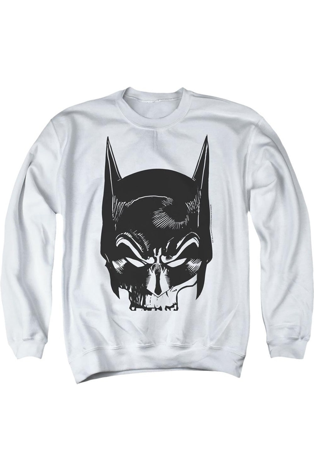 Толстовка с круглым вырезом для взрослых с изображением черепа Бэтмена на белом фоне Gildan 
Толстовка с круглым вырезом для взрослых с изображением черепа Бэтмена на белом фоне Gildan