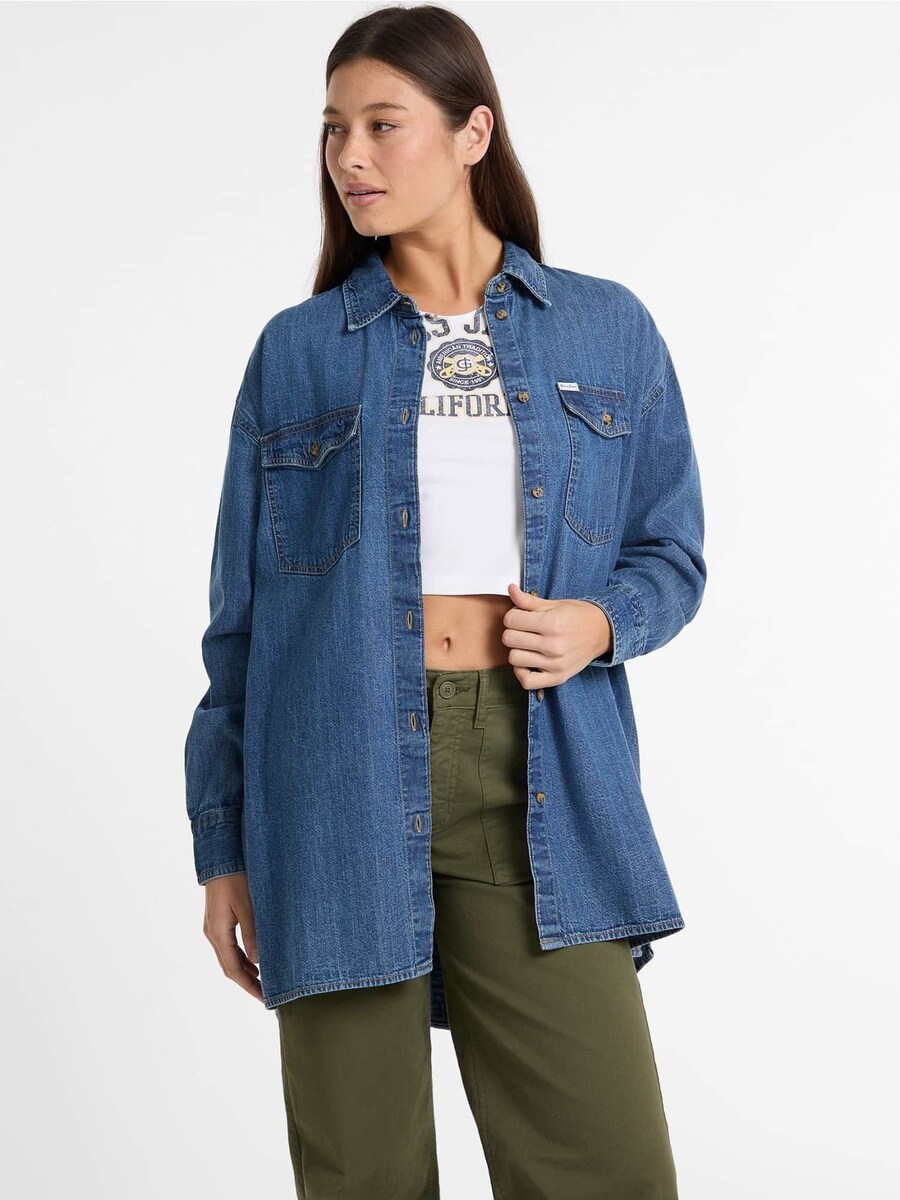 Блуза GUESS, синий деним
Блуза GUESS, синий деним