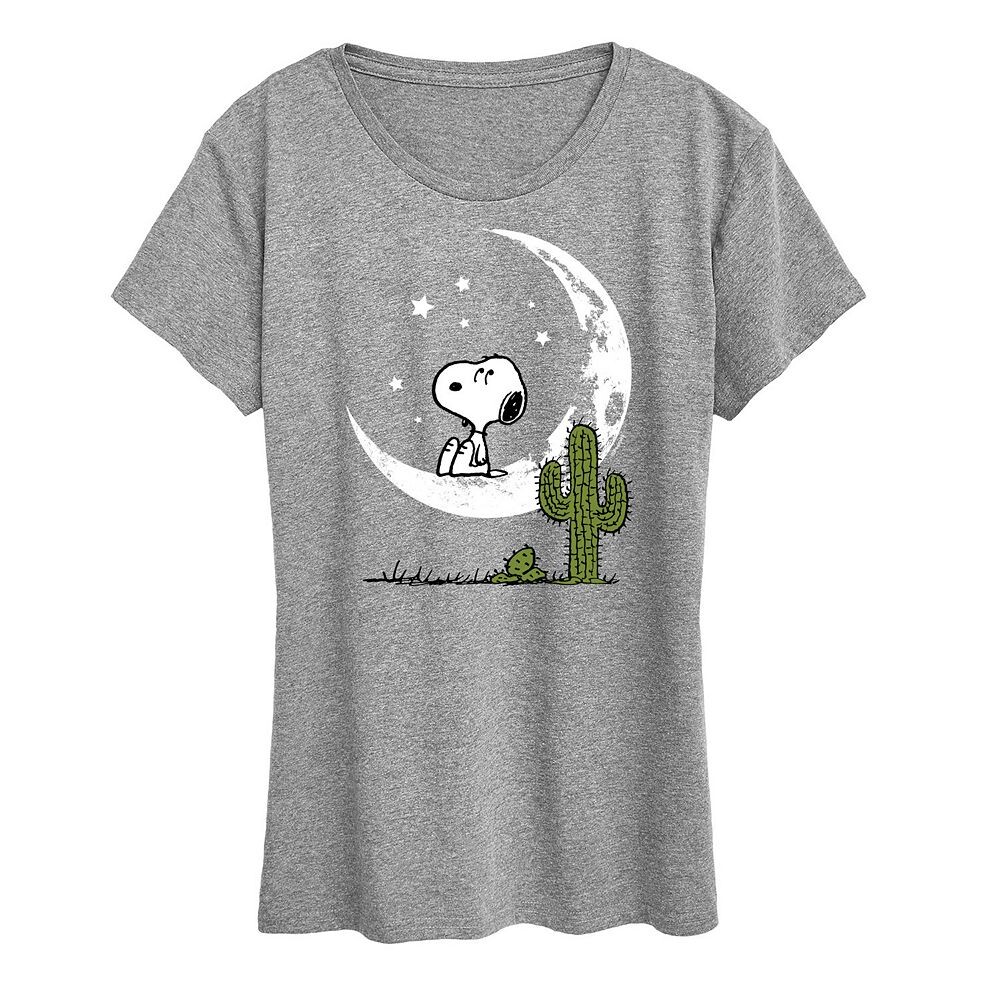 Женская футболка с рисунком Peanuts Snoopy Desert On Moon Licensed Character, цвет Heather Gray
Женская футболка с рисунком Peanuts Snoopy Desert On Moon Licensed Character, цвет Heather Gray
