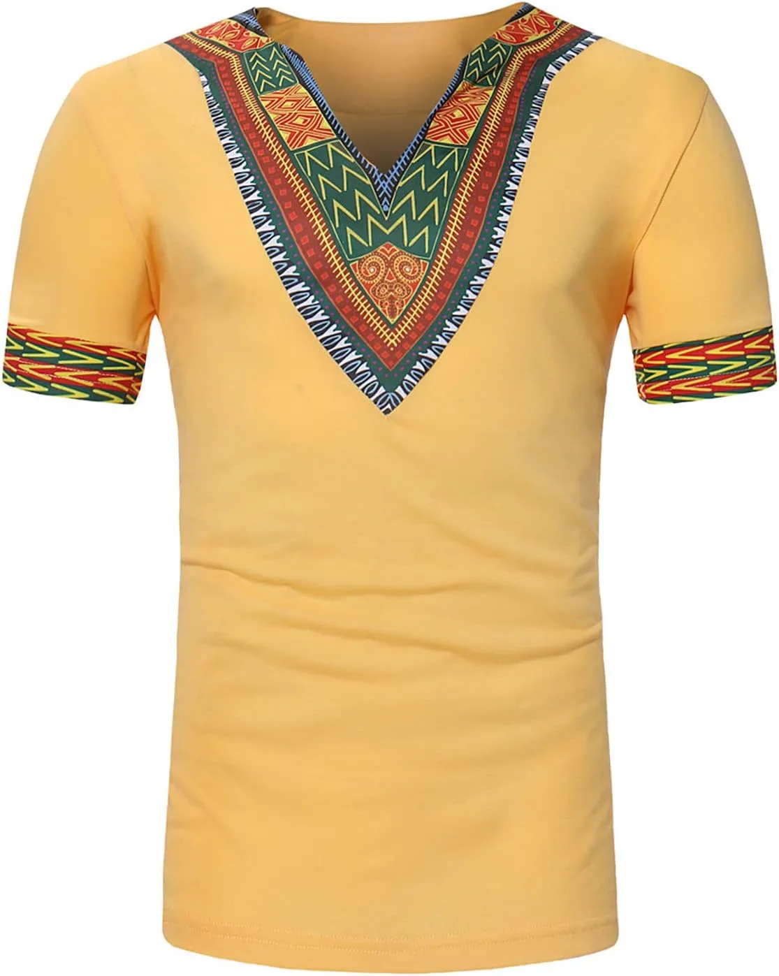 Мужская футболка Dashiki с V-образным вырезом и этническим принтом Sdeycui
Мужская футболка Dashiki с V-образным вырезом и этническим принтом Sdeycui