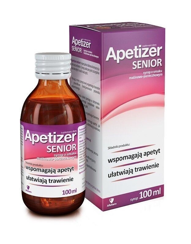 Apetizer Senior Syrop Malinowo-Porzeczkowy сироп, 100 ml 
Apetizer Senior Syrop Malinowo-Porzeczkowy сироп, 100 ml