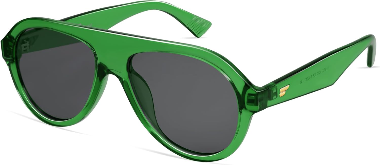 Солнцезащитные очки-авиаторы VANLINKER в стиле ретро для мужчин и женщин, модные, в винтажном стиле 70-х, с пластиковой оправой, модель VL9750, C18 -Polarized Grey Lens/ Green Frame
Солнцезащитные очки-авиаторы VANLINKER в стиле ретро для мужчин и женщин, модные, в винтажном стиле 70-х, с пластиковой оправой, модель VL9750, C18 -Polarized Grey Lens/ Green Frame