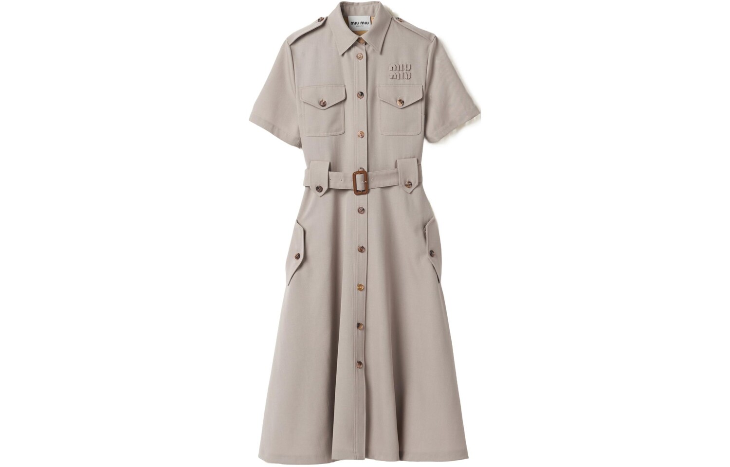 Платье Miu Miu с короткими рукавами, серый
Платье Miu Miu с короткими рукавами, серый