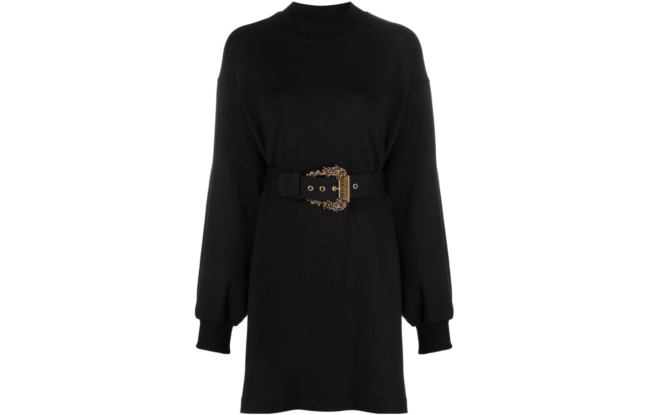 Кутюрное мини-платье с длинными рукавами и поясом VERSACE JEANS, черный
Кутюрное мини-платье с длинными рукавами и поясом VERSACE JEANS, черный