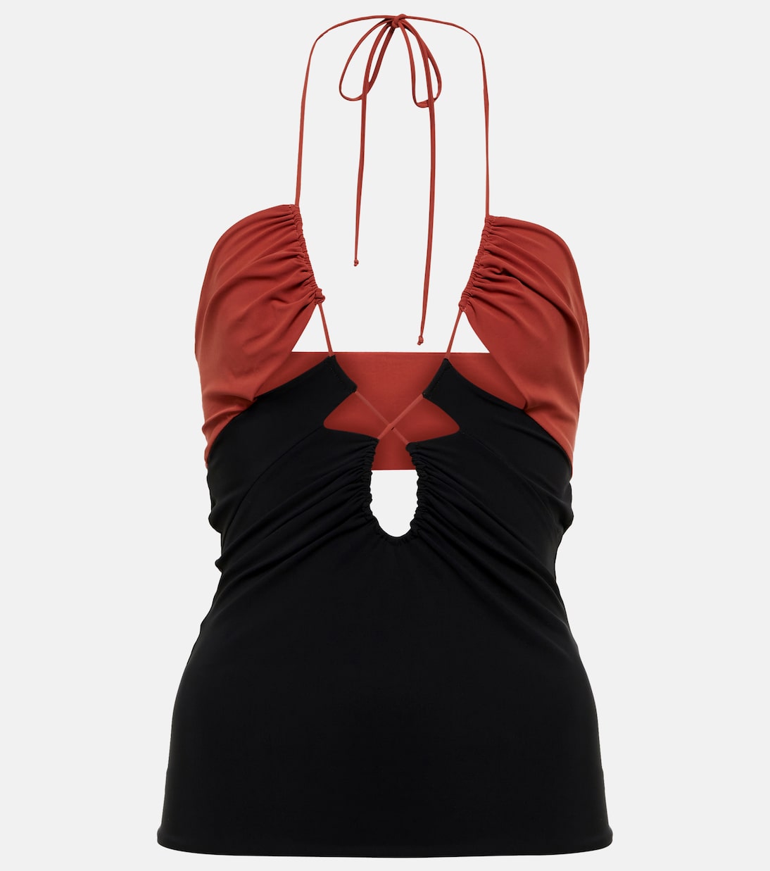 Топ с вырезом на шее Nensi Dojaka, Black Brown
Топ с вырезом на шее Nensi Dojaka, Black Brown