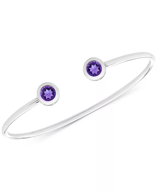 Открытый браслет-манжета с голубым топазом (2-1/10 карата) из стерлингового серебра (также доступен с опалом, рубином и аметистом) Macy'S, amethyst
Открытый браслет-манжета с голубым топазом (2-1/10 карата) из стерлингового серебра (также доступен с опалом, рубином и аметистом) Macy'S, amethyst