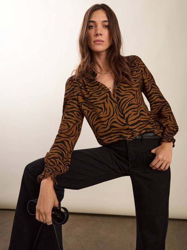 Блузка Sabrina с тигровым принтом Baukjen, Chocolate/Multi
Блузка Sabrina с тигровым принтом Baukjen, Chocolate/Multi