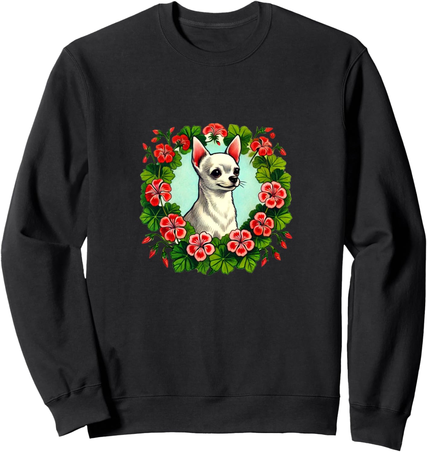 Толстовка с изображением чихуахуа и герани Garden Chihuahuas Flowers Snugg, черный
Толстовка с изображением чихуахуа и герани Garden Chihuahuas Flowers Snugg, черный