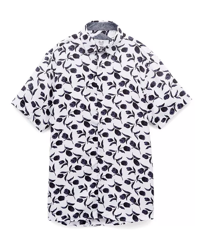 Синяя рубашка с цветочным принтом Big Boys на пуговицах, облегающая, с коротким рукавом Elie Balleh, синий
Синяя рубашка с цветочным принтом Big Boys на пуговицах, облегающая, с коротким рукавом Elie Balleh, синий