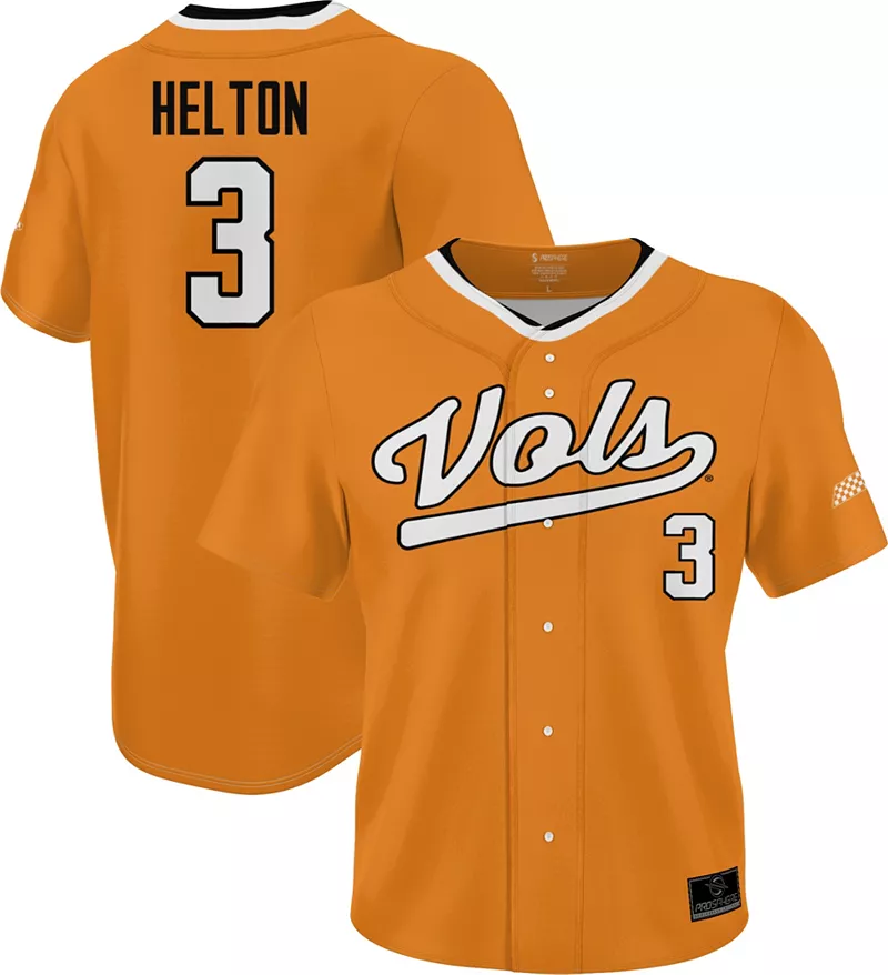Мужская бейсбольная майка Tennessee Volunteers #3 Tennessee Orange Todd Helton от Prosphere полностью сублимированная
Мужская бейсбольная майка Tennessee Volunteers #3 Tennessee Orange Todd Helton от Prosphere полностью сублимированная