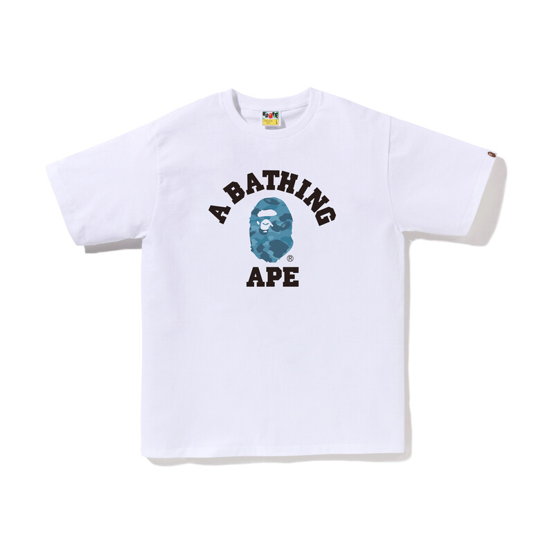 A BATHING APE Мужская футболка, Белый/Синий
A BATHING APE Мужская футболка, Белый/Синий