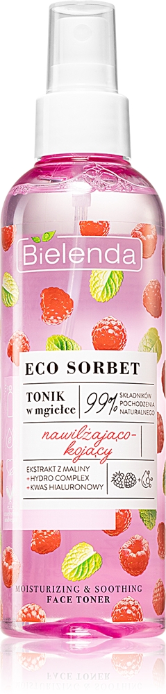 Увлажняющий тоник-спрей Eco Sorbet с малиной Bielenda, 200 мл
Увлажняющий тоник-спрей Eco Sorbet с малиной Bielenda, 200 мл