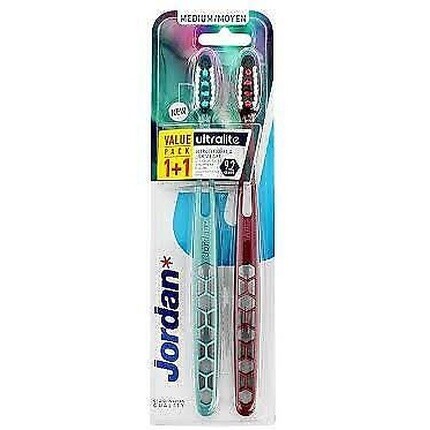 Jordan 2шт Ultralite отбеливающая зубная щетка средняя - упаковка из 2 шт Orkla Care S.A
Jordan 2шт Ultralite отбеливающая зубная щетка средняя - упаковка из 2 шт Orkla Care S.A