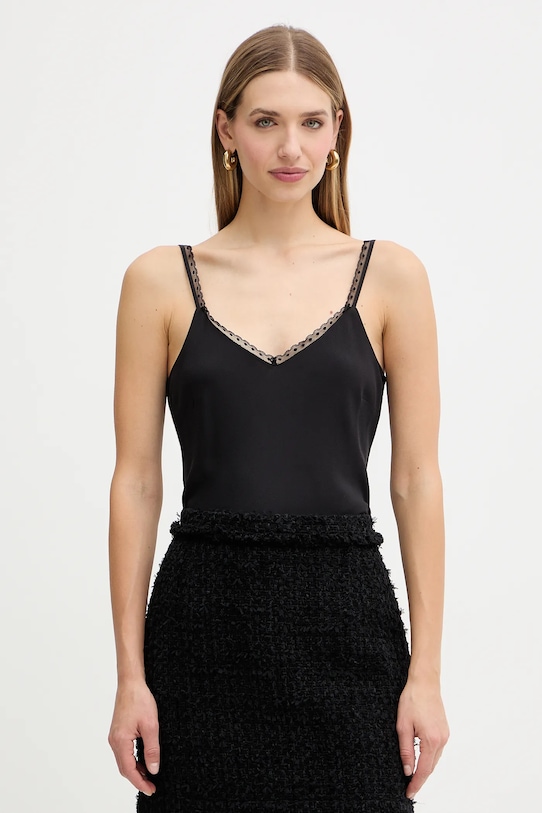 Топ с шелком Twinset, черный
Топ с шелком Twinset, черный